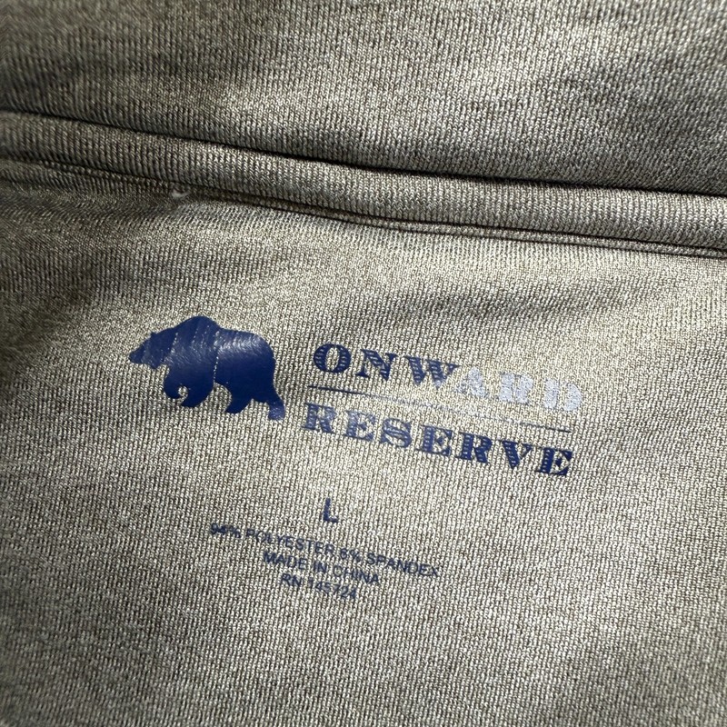 Onward Reserve 1/4 Zip Pullover Men L Gray Performance Stretch Lightweight gallery