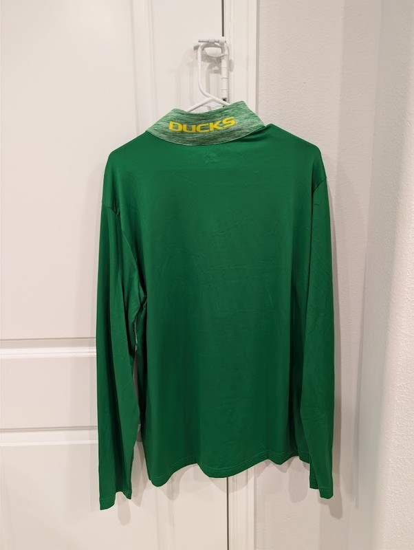 Captivating Men's Oregon Ducks 1/4 Zip Pullover puddles Large L gallery