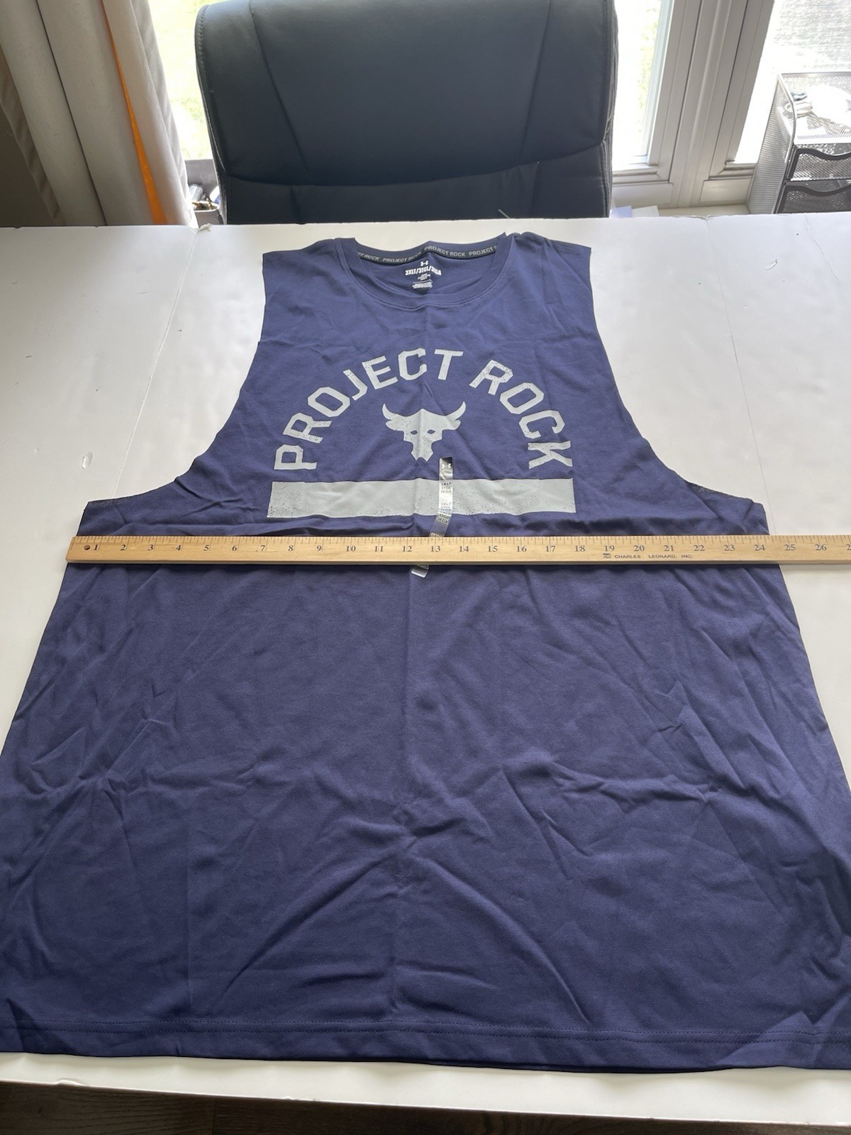 Under Armour Men's Project Rock Graphic Sleeveless Tank Top T Shirt Size 3XLT gallery