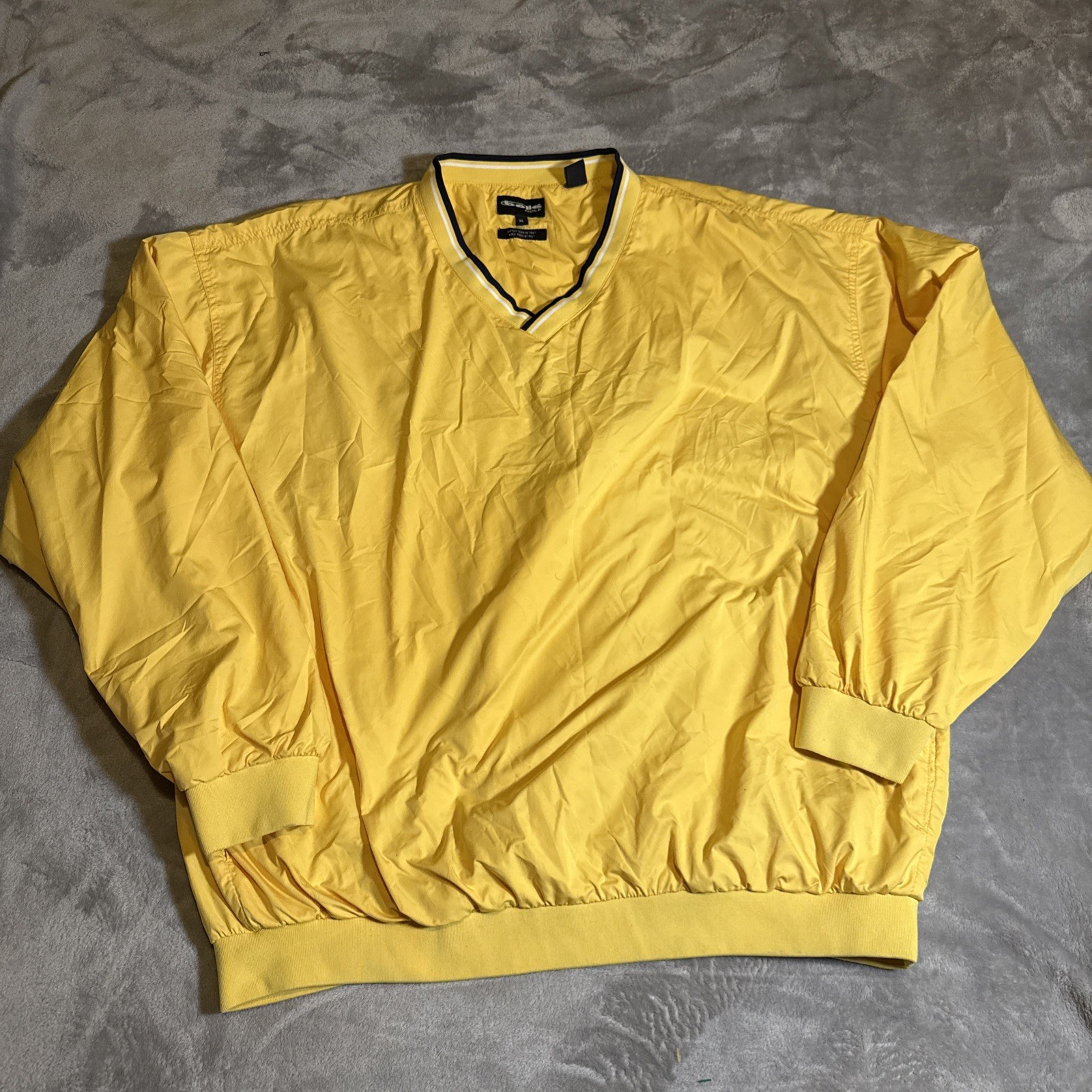 Bolle Golf Pullover Mens Size XL Wind And Water Resistant- Light Yellow gallery