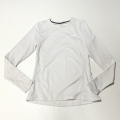 Baleaf Men’s M Long Sleeve Performance Shirt White Running Training Activewear