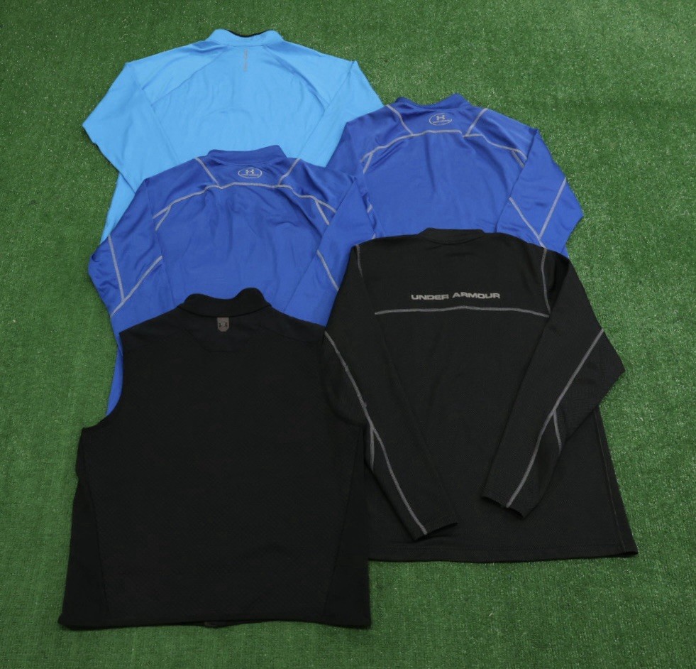 Lot Of 5 Under Armour Golf Men’s Large Cold Gear Loose Fit 1/4 Zip Pullover M151 gallery
