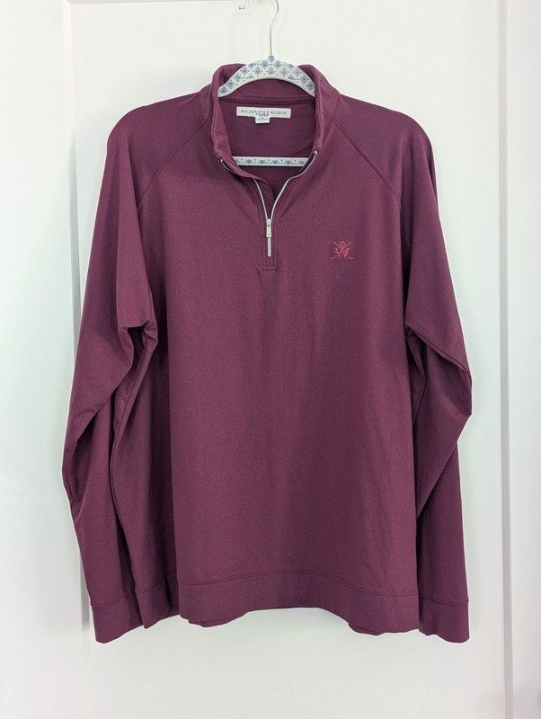 Holderness & Bourne The Westland 1/4 Zip Pullover XL Tailored Fit Burgundy EUC gallery