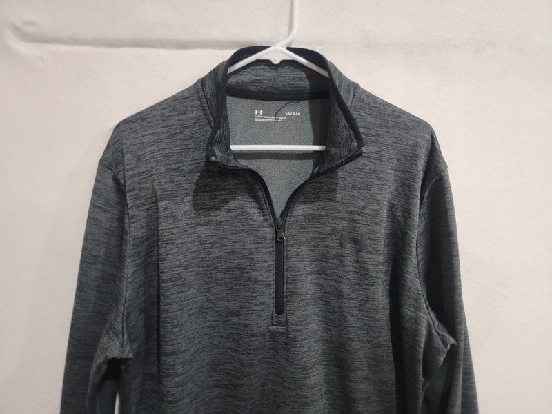 Under Armour Men’s Armour Fleece 1/2 Zip Pullover Gray Loose Fit Large 1357145 gallery