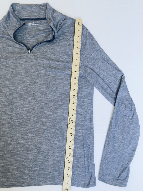 J.Crew Performance Quarter Zip Pullover Men’s Medium Gray Athletic Golf Stretch gallery