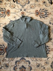 Polo Ralph Lauren Estate Rib Green Sweater Men’s XXL 1/4 Zip Pullover