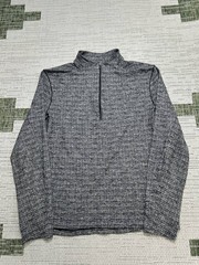 Lululemon Surge Warm Half Zip Top Mens Large Gray Stretch Training Sweat Wicking