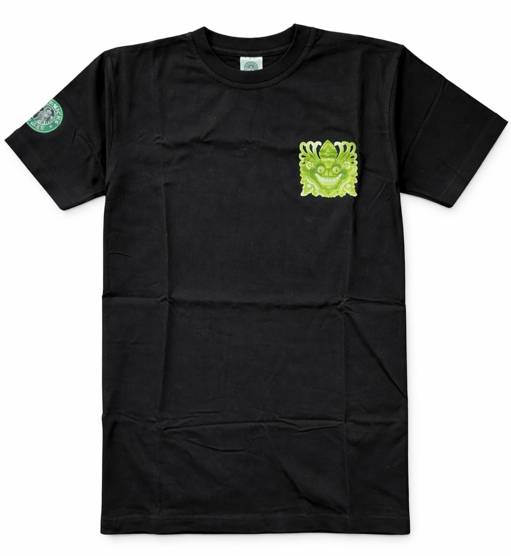 Starbucks Bali Barong Black T-Shirt Adult Small Cotton Blend Graphic Tee gallery