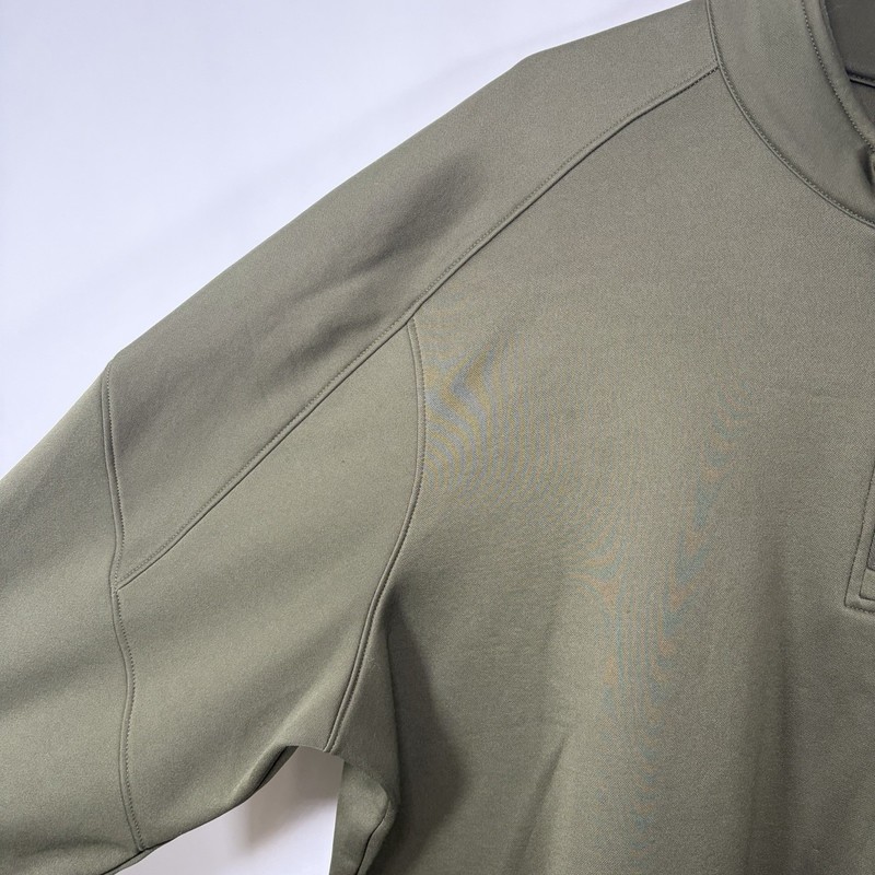 Oakley 1/4 Zip Fleece Pullover Mens Size XL Olive Green Black Logo Regular Fit gallery