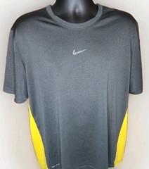 Official Nike Running Brand Merchandise Men’s Gray Dri-fit T Shirt Size XL