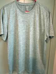 MEN’S OLD NAVY ACTIVE GO DRY SS AQUA/GRAY TEE