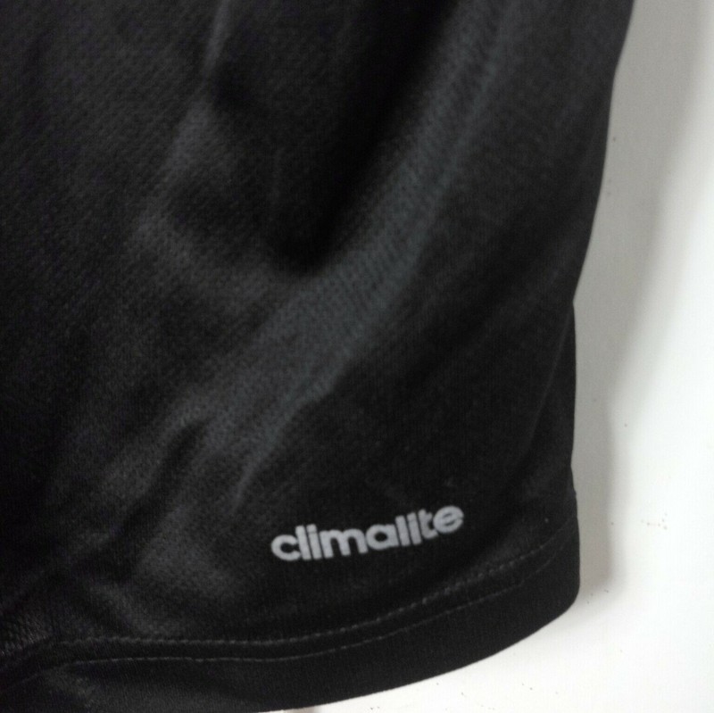 Adidas Climalite Big Logo Athleisure T Shirt Mens 2XL Black Sportswear Active gallery