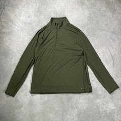 Vuori Pullover Mens L Green Ease Performance Half Zip 2.0 Training V221 Stretch