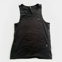ASRV Shirt Mens Medium Black Cottonplus Mesh Panel Muscle Tank Top Gym DSG-0516