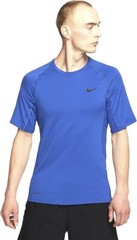 NEW Nike Top Short Sleeve Slim Game Royal Black Medium mens