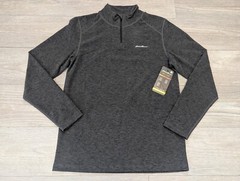 Eddie Bauer 1/4 Zip Base Layer Heavyweight Long Sleeve Shirt Mens Size Large NWT