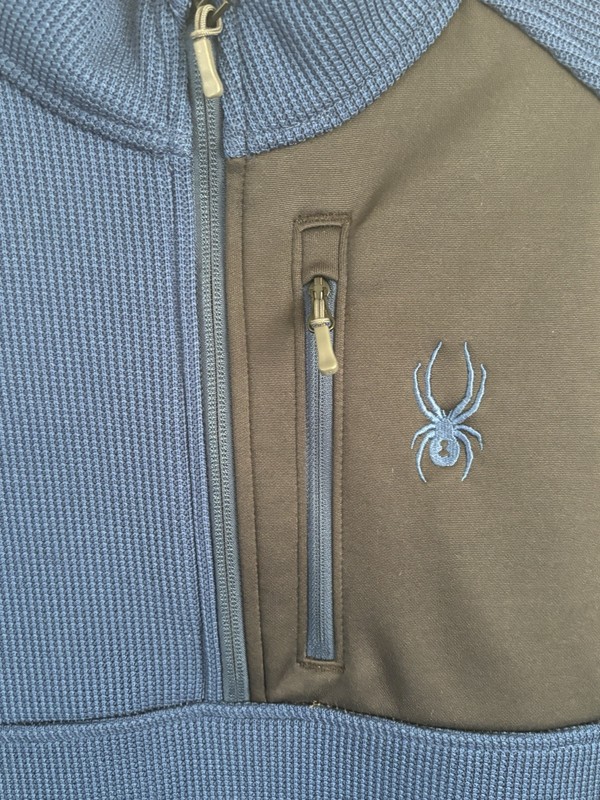 Spyder Blue/Black with Front Security Zipper Size XL 100% Polyester gallery