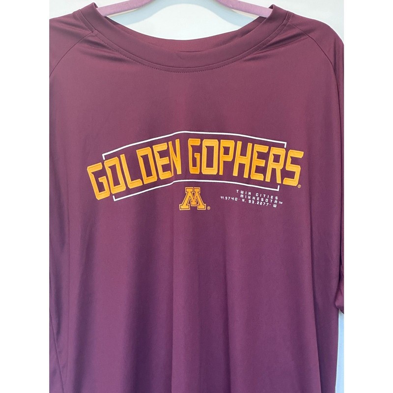 NWT Rivalry Threads Minnesota Golden Gophers Burgundy T-Shirt Size Large gallery