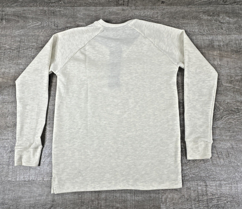 Shooter Sports Wear Mens Long Sleeve Henley Shirt Size M Off White Athletic Knit gallery