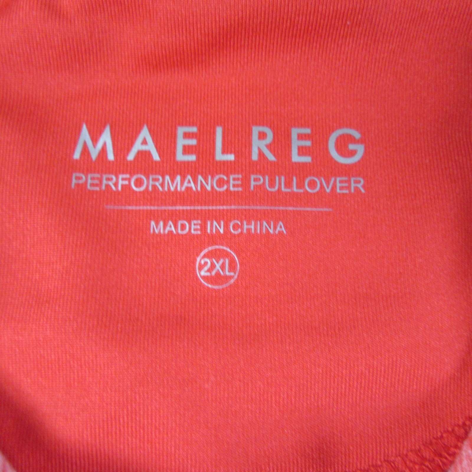 Maelreg Performance Pullover 1/4 Zip Mens 2XL Red Athletic Golf Shirt gallery