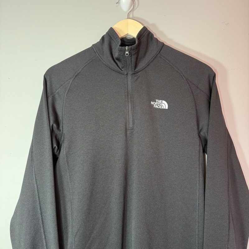 The North Face Mock Neck Pullover 1/4 Zip Long Sleeve Shirt Black Men’s Small gallery