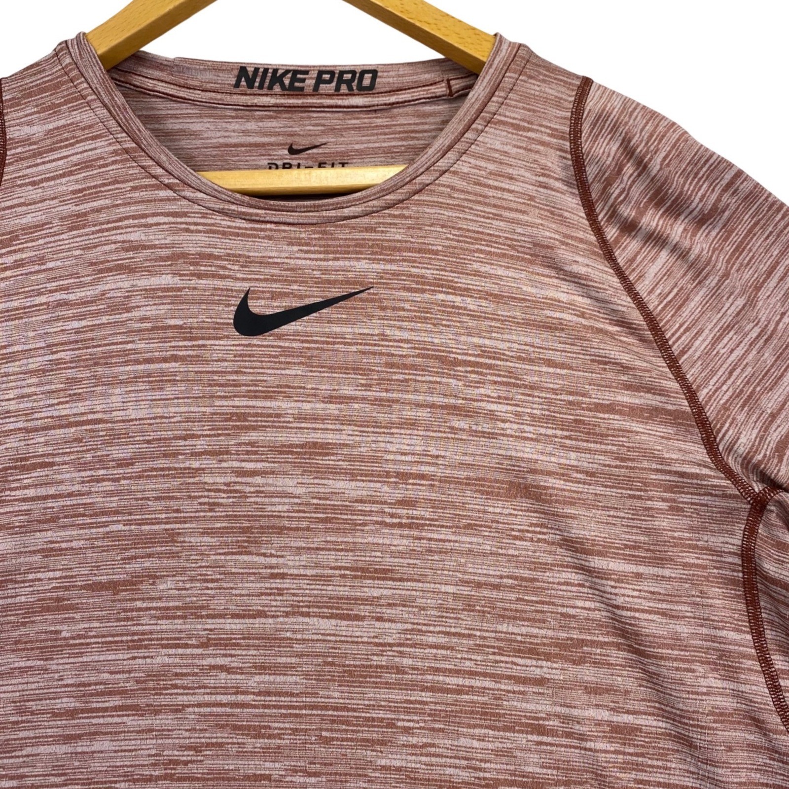 Nike Pro Dri-FIT Long Sleeve Compression Shirt Mens Large Heathered 922181-250 gallery