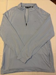Travis Mathew Men’s Size XL Light Blue 1/4 Zip Pullover Fleece