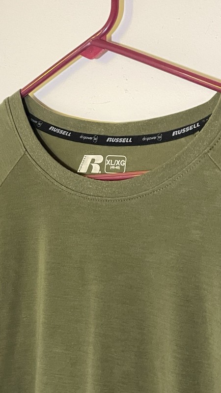 Russell Dri-Power 360 Men’s Green/Black Crew Neck Training Fit T-Shirt XL gallery