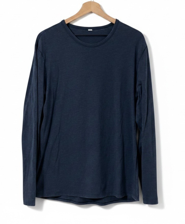 Lululemon Men’s Long Sleeve Shirt Navy Blue Size M Soft, Lightweight, Quick-Dry gallery