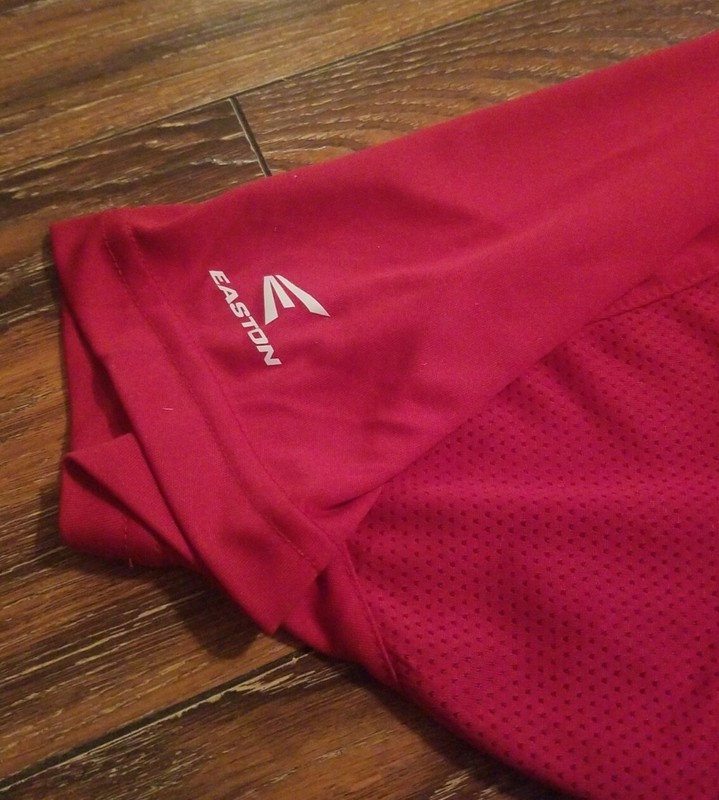 EASTON Red Bio-Dri Short Sleeve Athletic Jersey Shirt Adult Small Polyester gallery