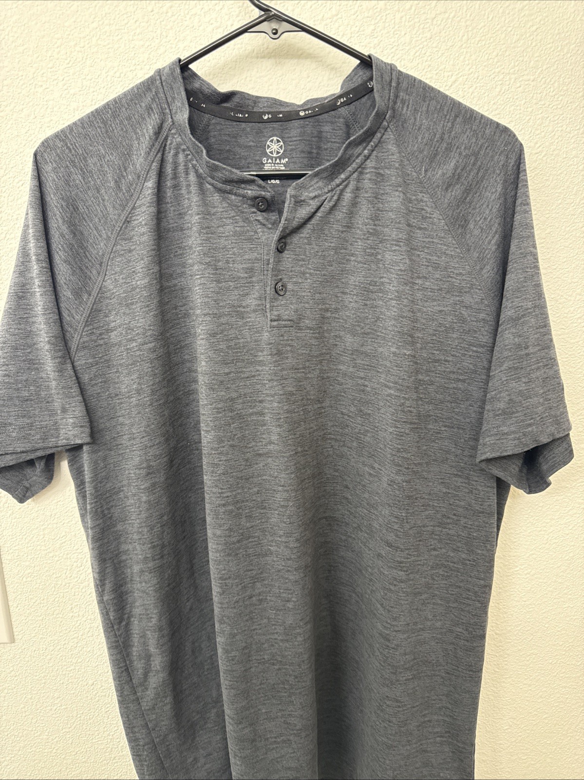 Gaiam Men's Deep Blue Tee Shirt Large, Yoga Running Exercise, Athleisure gallery