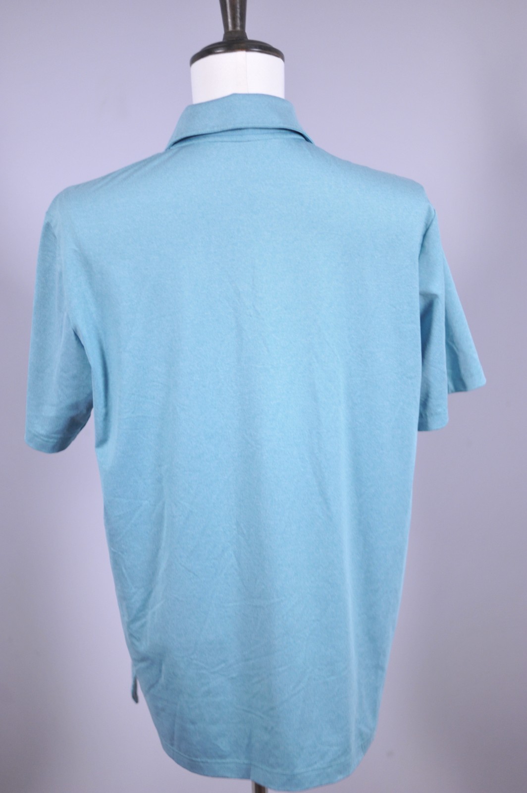 Adidas Performance Polo Shirt Green Heather Stonewolf Golf Club Men's Medium M gallery