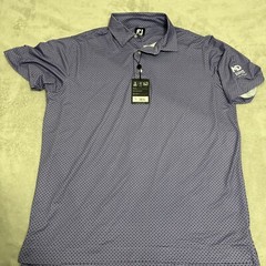FootJoy Performance Polo Mens NEW Easy Care Size L Large Purple Design