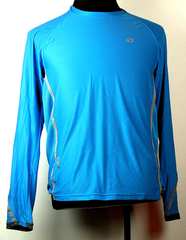 Road Runner Sports Blue Long Sleeve Pro Velocity Reflective Running Shirt S gallery