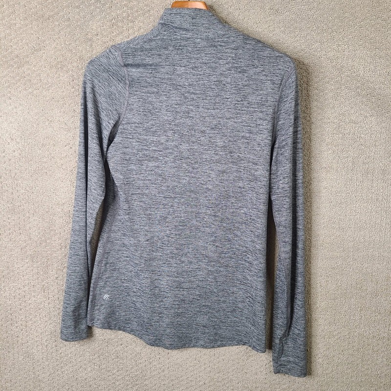 Champion Shirt Mens Small Gray Heathered Quarter Zip Pullover Stretch Athletic gallery