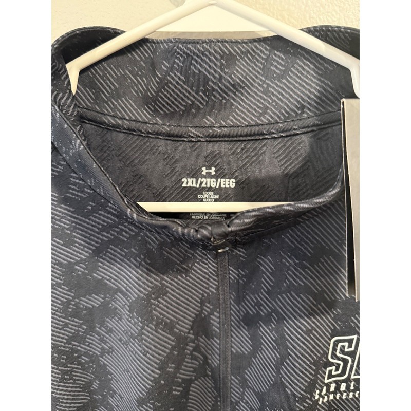 Under Armour SC Performance 1/4 Zip Long Sleeve Shirt Mens 2XL Loose Fit Black gallery