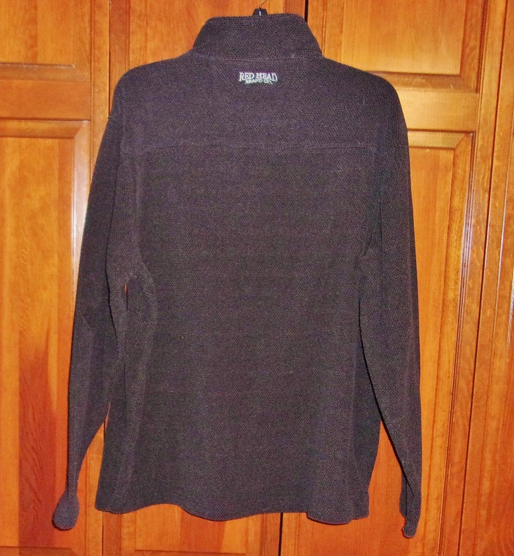 Redhead Pullover Shirt - Medium Weight Washed Out Black Snap Neckline - L gallery