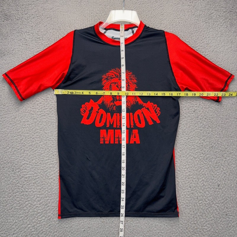 Dominion MMA Rash Guard Mens Small Black Belt Club Jiujitsu Gameness Shirt Top gallery