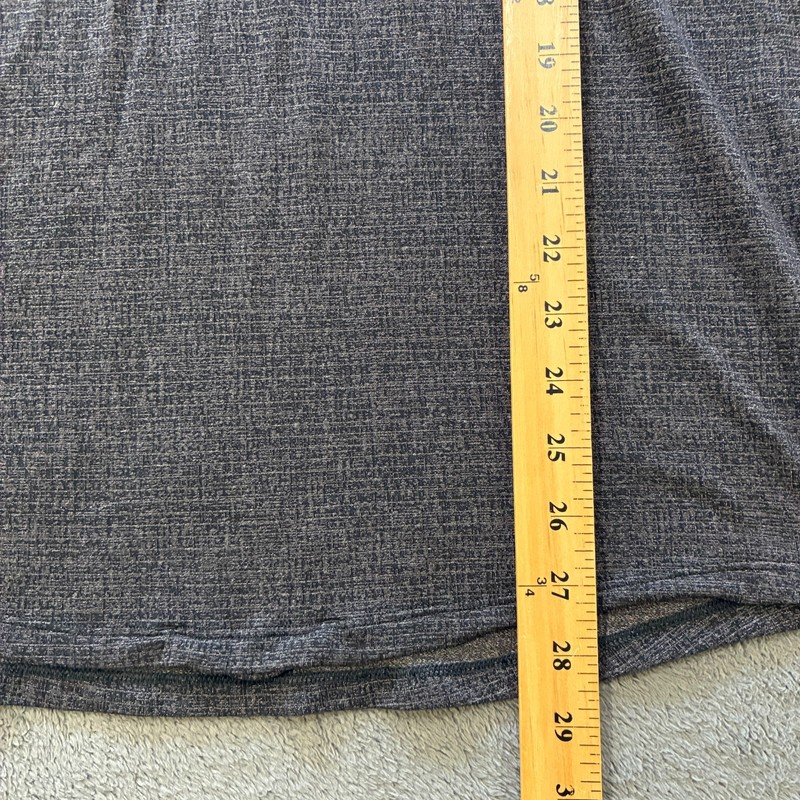 Lululemon Drysense Heathered Black Mesh Short Sleeve Athletic Shirt Men’s Size M gallery