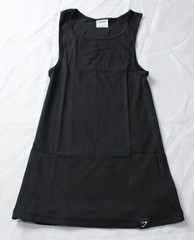 Gymshark Men’s Muscle Fit Cotton Classic Ribbed Tank ZG3 Black Small NWT