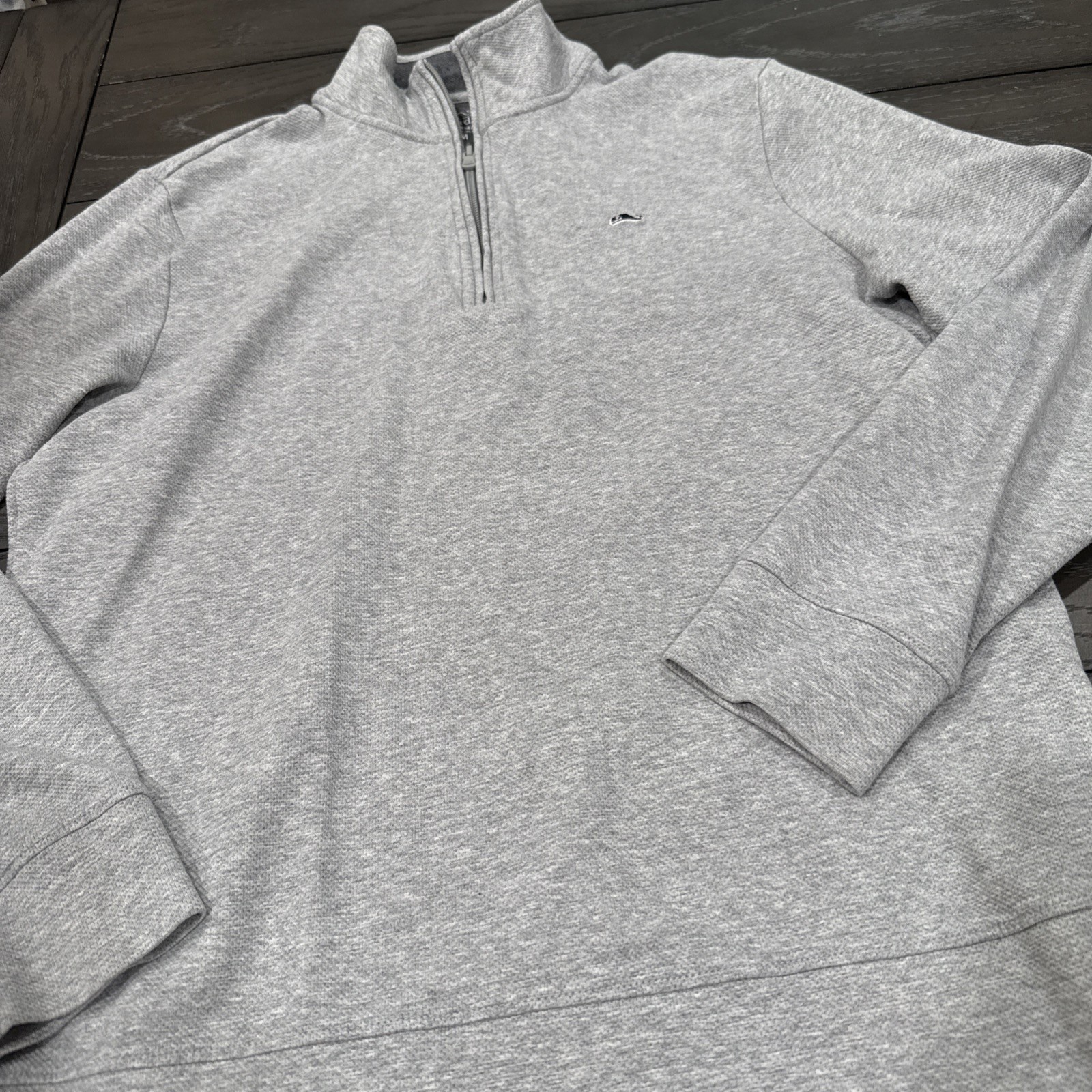 Vineyard Vines Performance Sweater Mens M 1/2 Zip Saltwater Gray gallery