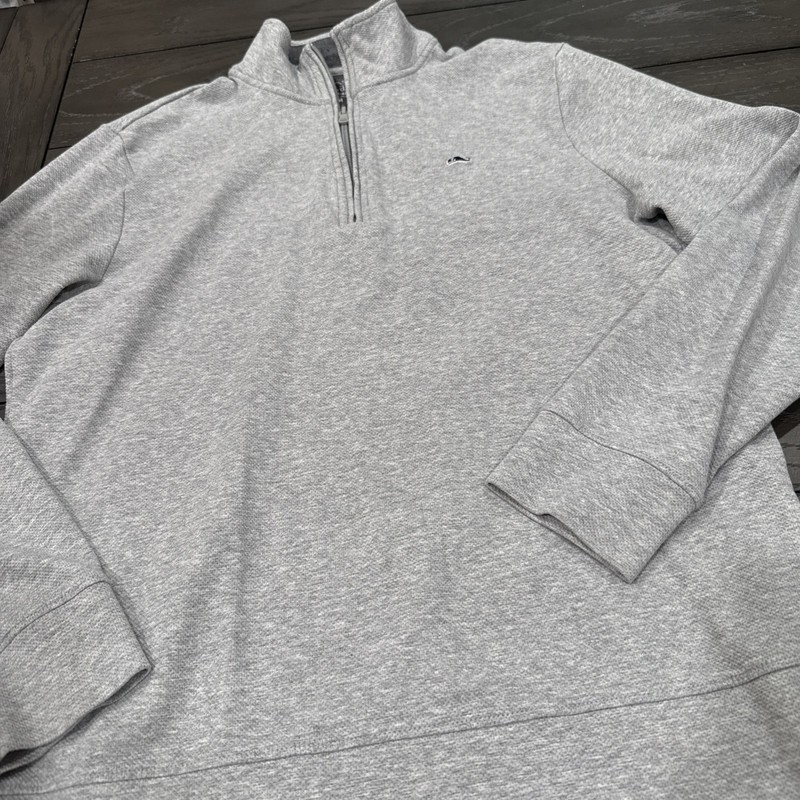 Vineyard Vines Performance Sweater Mens M 1/2 Zip Saltwater Gray gallery