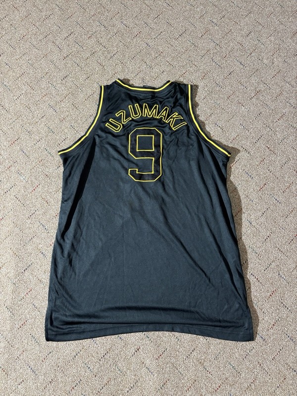 BOX LUNCH Naruto Hidden Leaf Ichiraku Ramen Basketball Jersey Uzumaki Size Large gallery