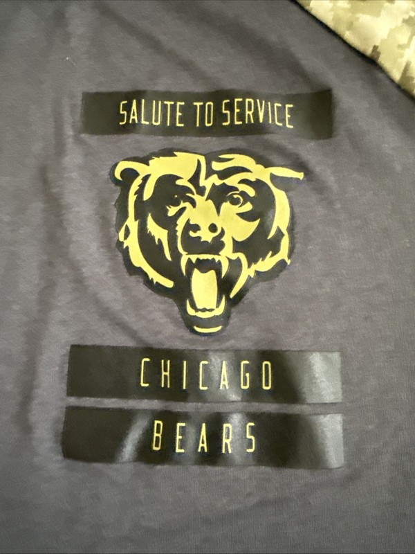 Nike Chicago Bears NFL Salute to Service On Field Camo Shirt Men's M Active gallery