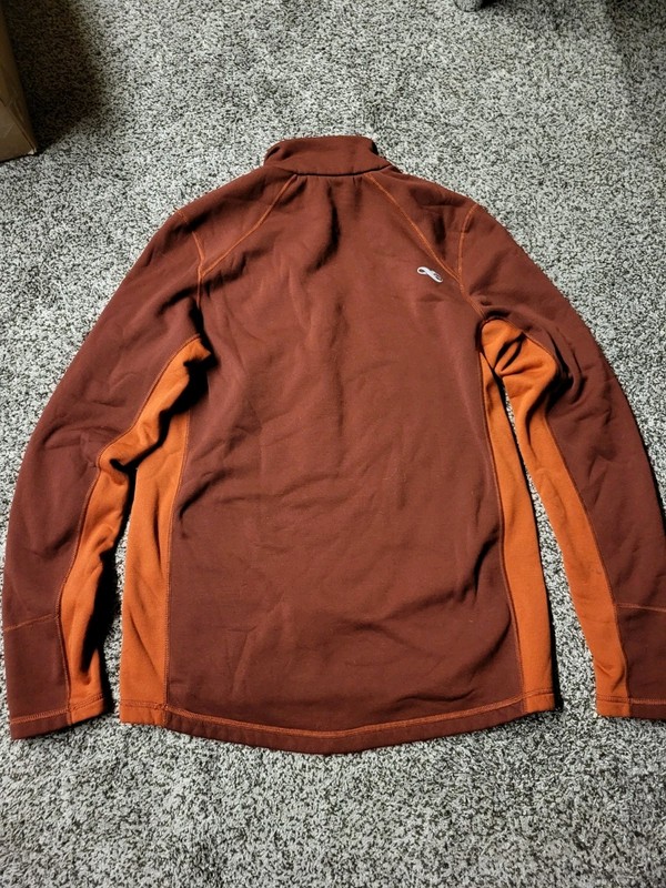 REI Poly Blend Men Large Quarter Zip Pullover Sweater Performance Outdoor Hiking gallery
