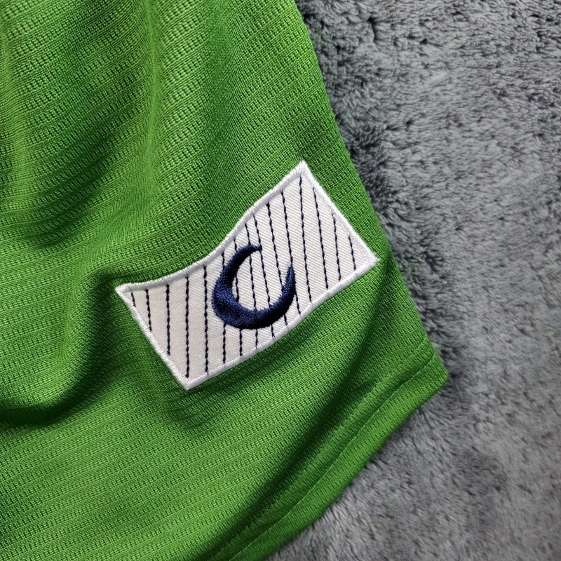 Dreamworks Shrek Jersey Mens 2XL Green Swamp #01 Baseball Button C Spot Donkey gallery