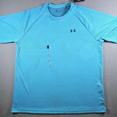 Under Armour HeatGear Moisture-Wicking Short Sleeve Workout Geo Print XL NWT