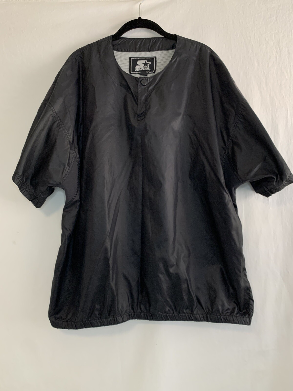 Starter Men's Black Baseball Warmup Pullover Size XL gallery