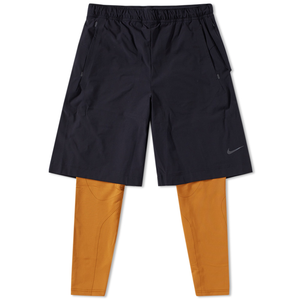Nike NikeLab Essentials TR Hybrid Tight " Black & Desert Ochre " Size Small gallery