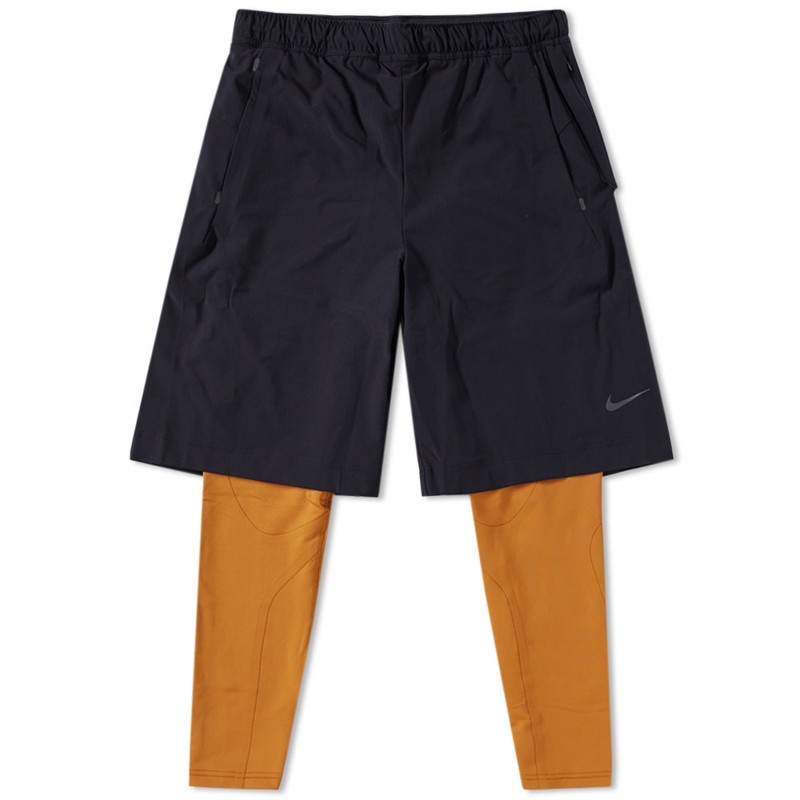 Nike NikeLab Essentials TR Hybrid Tight " Black & Desert Ochre " Size Small gallery